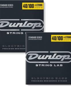 Cuerdas de bajo de acero inoxidable Dunlop DBS40100, Luz,
