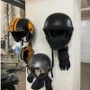 Soporte de casco de motocicleta, 3 paquetes de estante