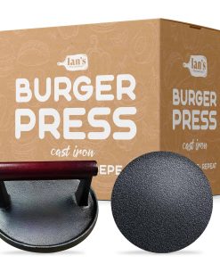 Prensa para hamburguesas de hierro fundido de IAN - Prensa