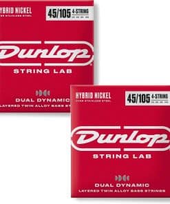 Cuerdas de bajo híbridas de níquel dual Briskdrop Dunlop