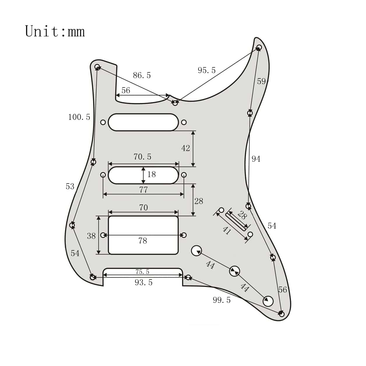 Pickguard Prewired Loaded de Pastillas para Guitarra - Imagen 7