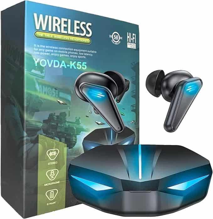 Auriculares inalámbricos para juegos Bluetooth K55, - Imagen 10
