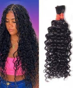 YOMIO Cabello Trenzado Humano 22 Pulgadas 100g (1 paquete-2