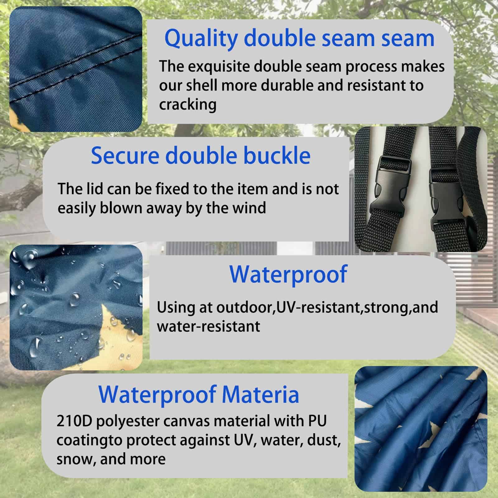 Funda de mesa de ping-pong BUAEL USA Flag The Victory Sign, - Imagen 4