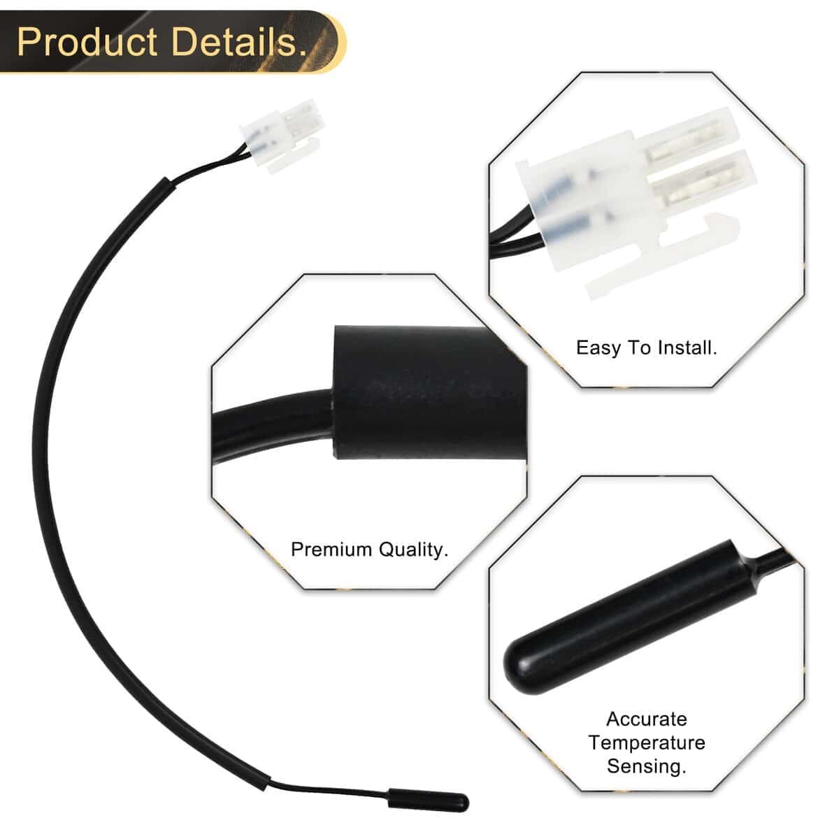 Sensor de temperatura de refrigerador W11438736 de repuesto - Imagen 4