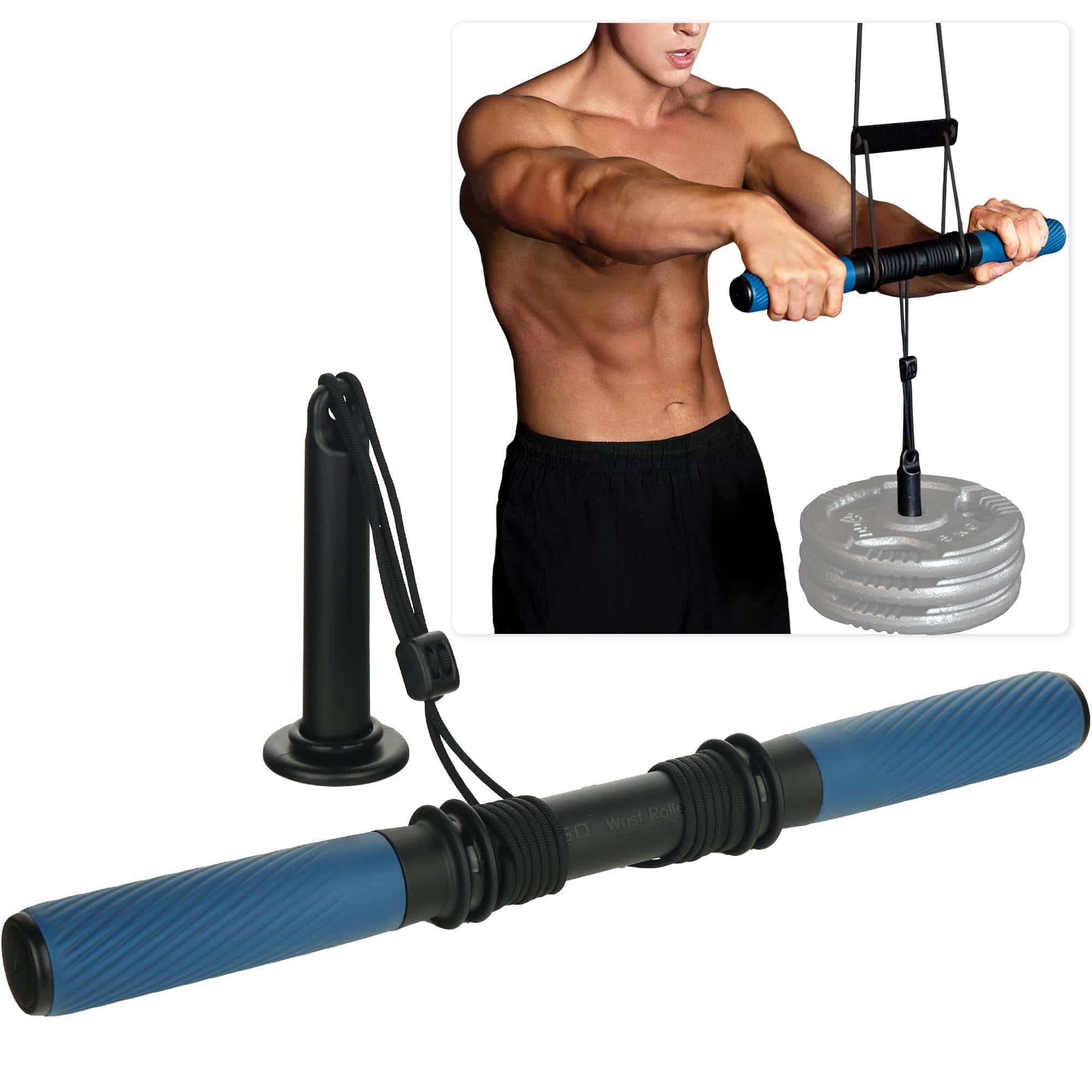 GD Wrist Roller Forearm Blaster - Equipo para Ejercicio de