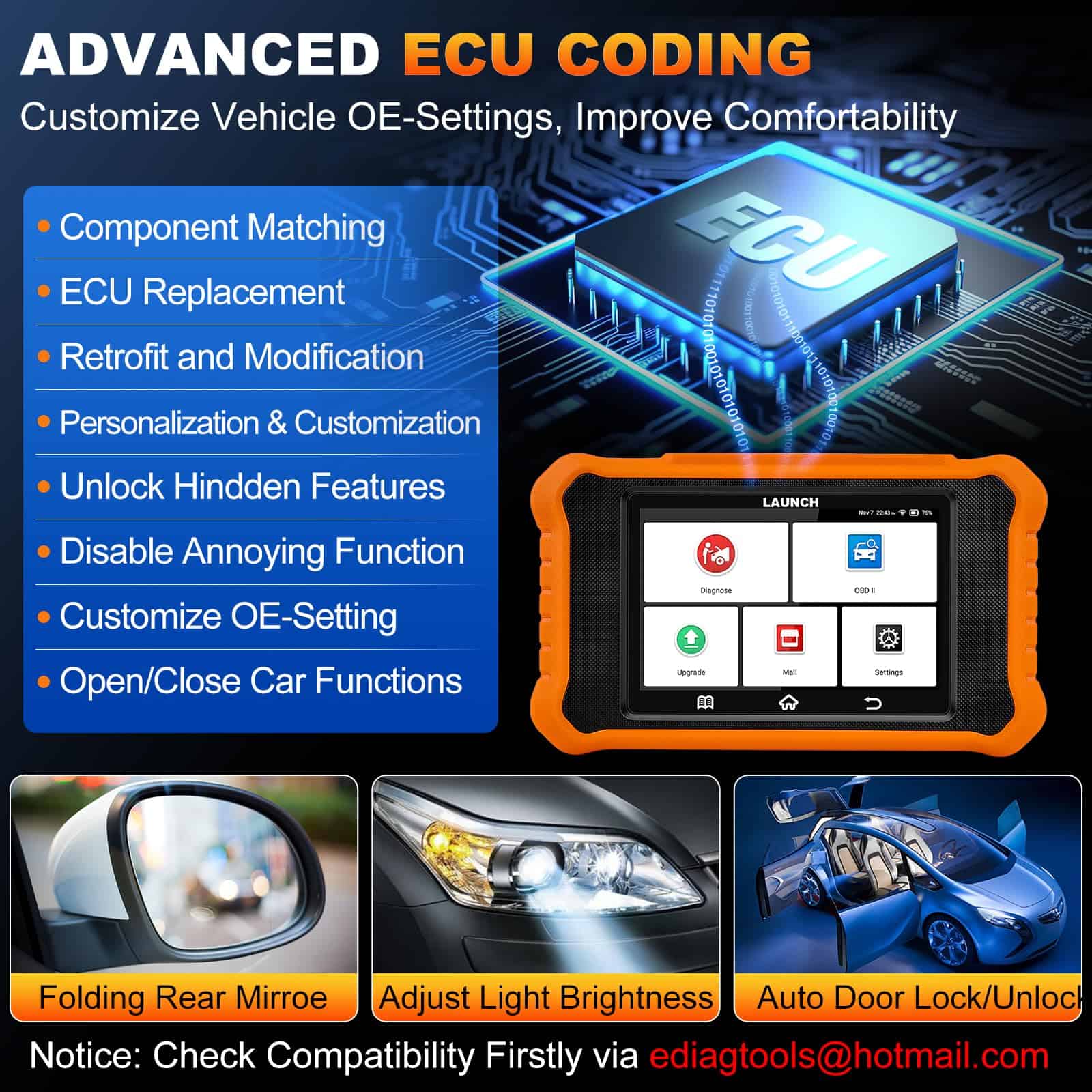 2025 LAUNCH Creader Elite V2.0 para Toyota Lexus - Imagen 4