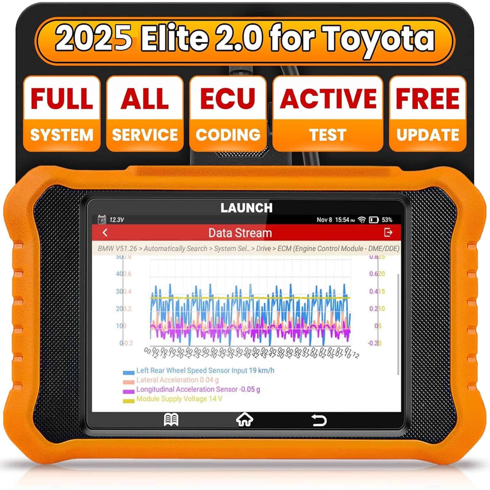 2025 LAUNCH Creader Elite V2.0 para Toyota Lexus