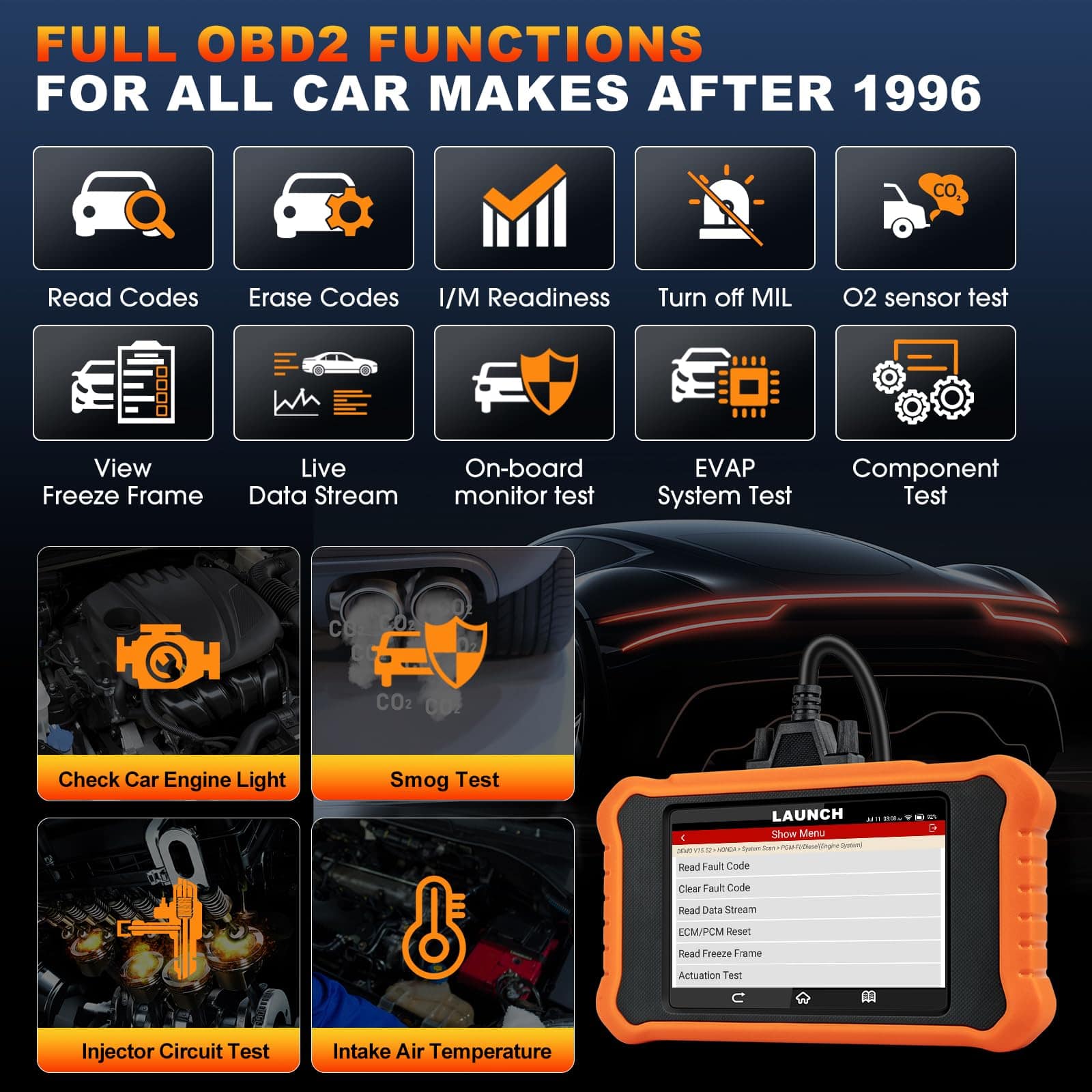 2025 LAUNCH Creader Elite V2.0 para Toyota Lexus - Imagen 6