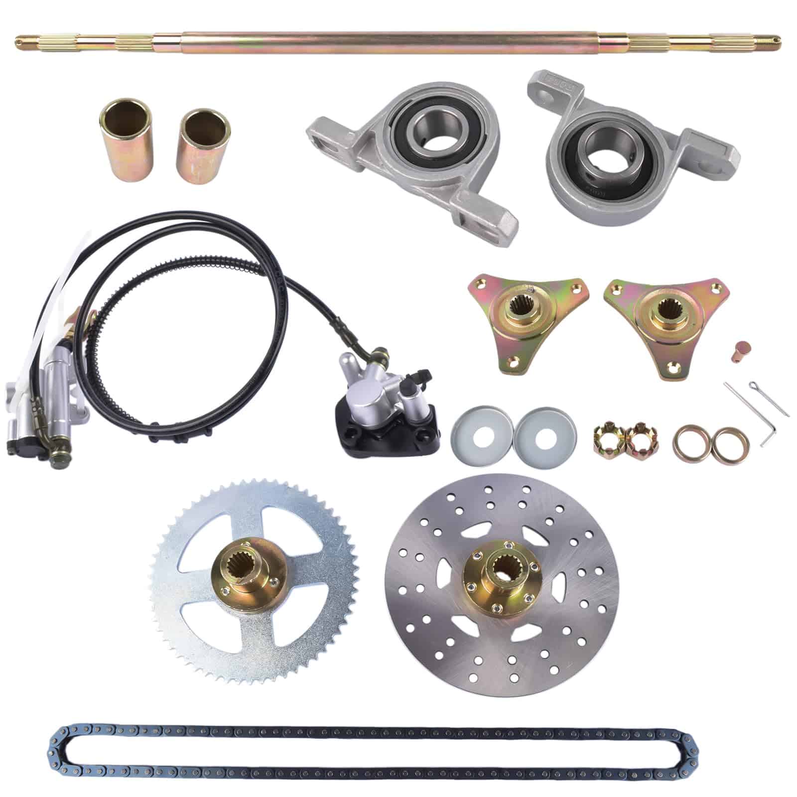 KIT DE EJE TRASERO PARA DRIFT TRIKE Y GO KART GLOSSY AUTO - Imagen 4