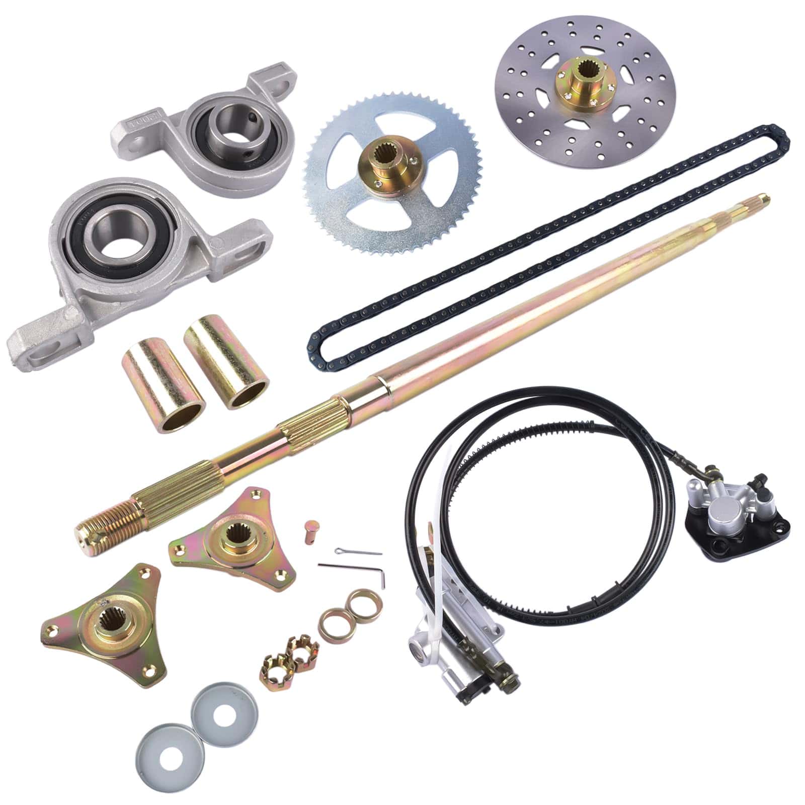 KIT DE EJE TRASERO PARA DRIFT TRIKE Y GO KART GLOSSY AUTO - Imagen 3