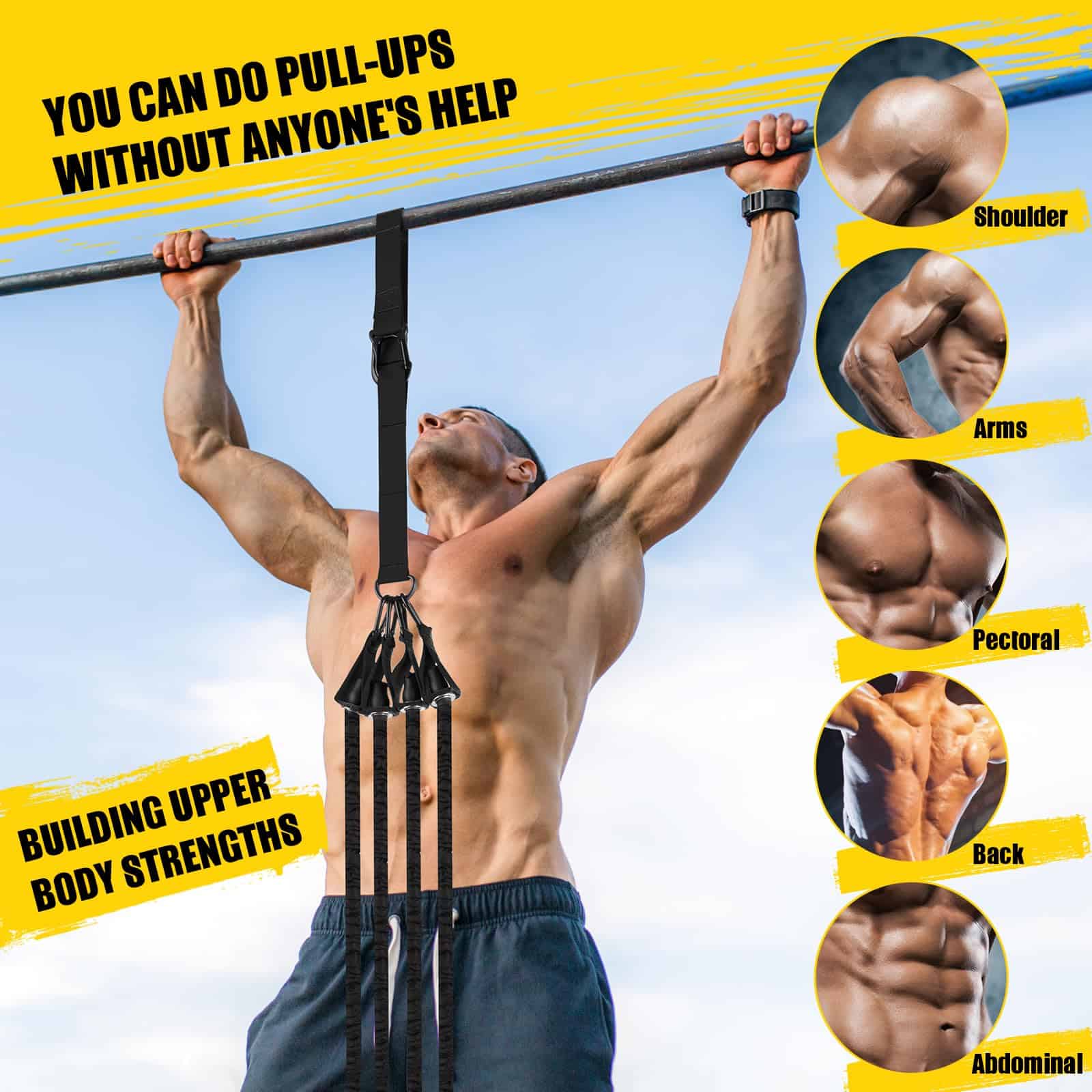 Bandas de Asistencia para Dominadas, Bandas de -Negro - Imagen 8