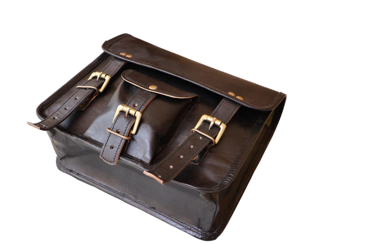 Bolso de Herramientas de Motocicleta de Cuero Genuino - Imagen 3