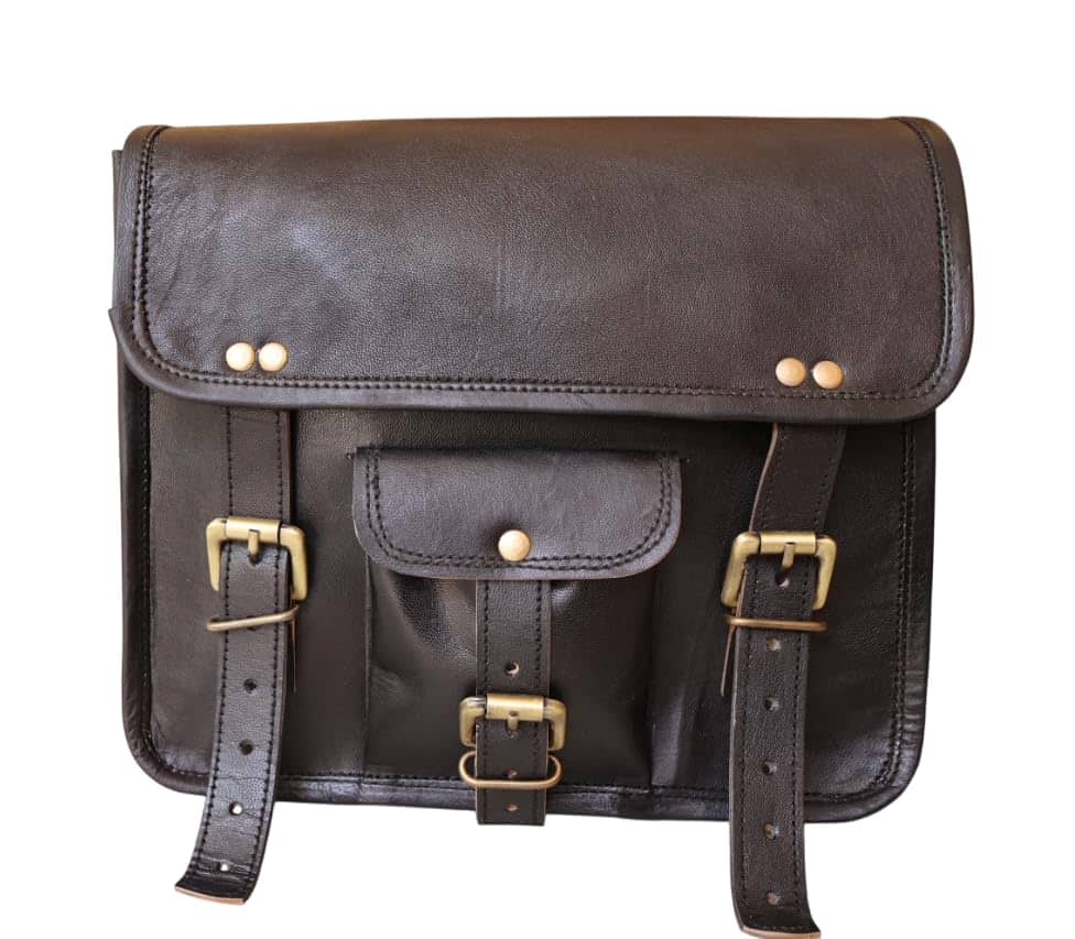 Bolso de Herramientas de Motocicleta de Cuero Genuino