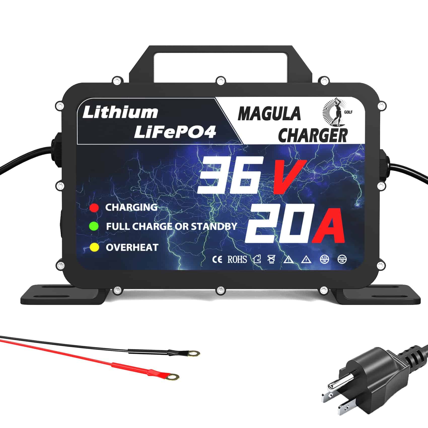 Cargador de batería de carrito de golf de litio de 20AMP