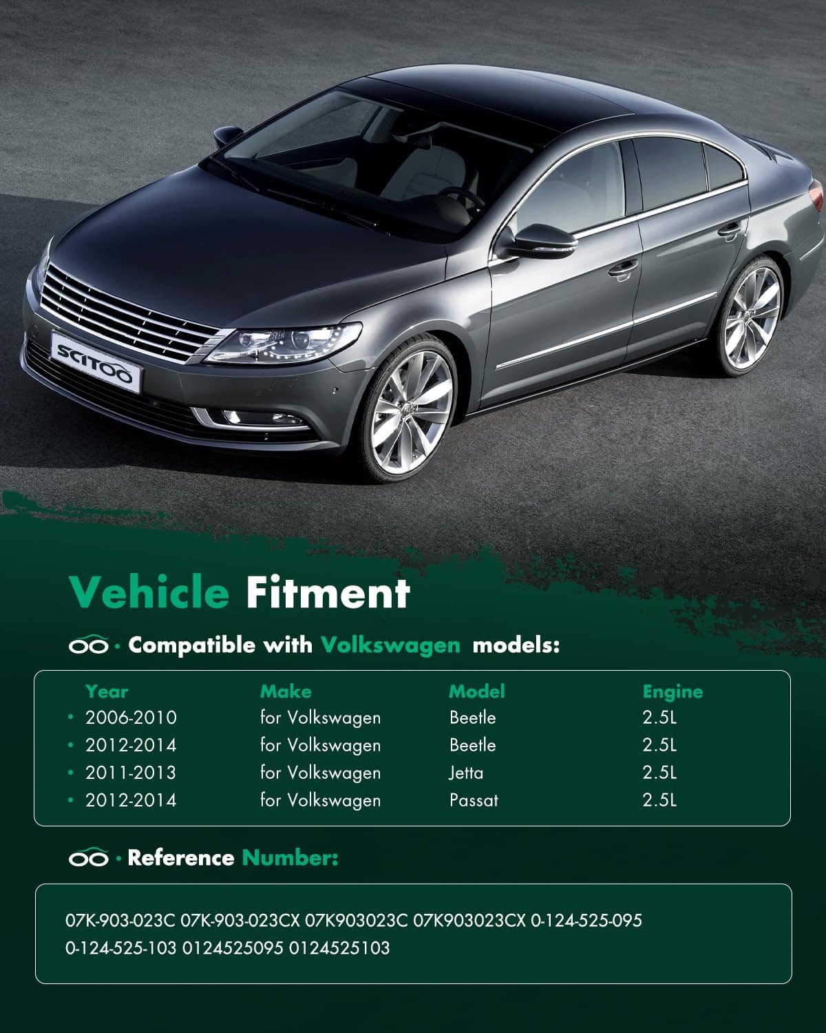 Alternador SCITOO Compatible con Volkswagen Beetle 2.5L - Imagen 7