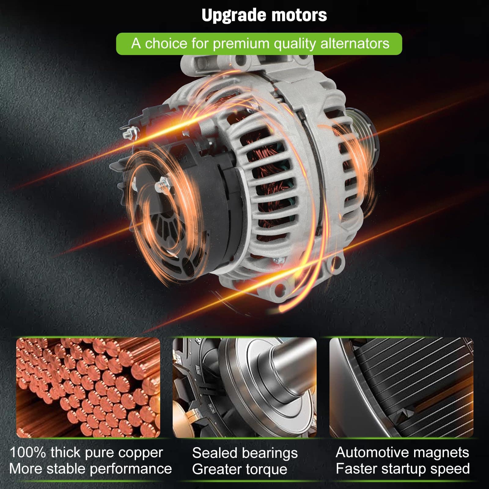 Alternador SCITOO Compatible con Volkswagen Beetle 2.5L - Imagen 10