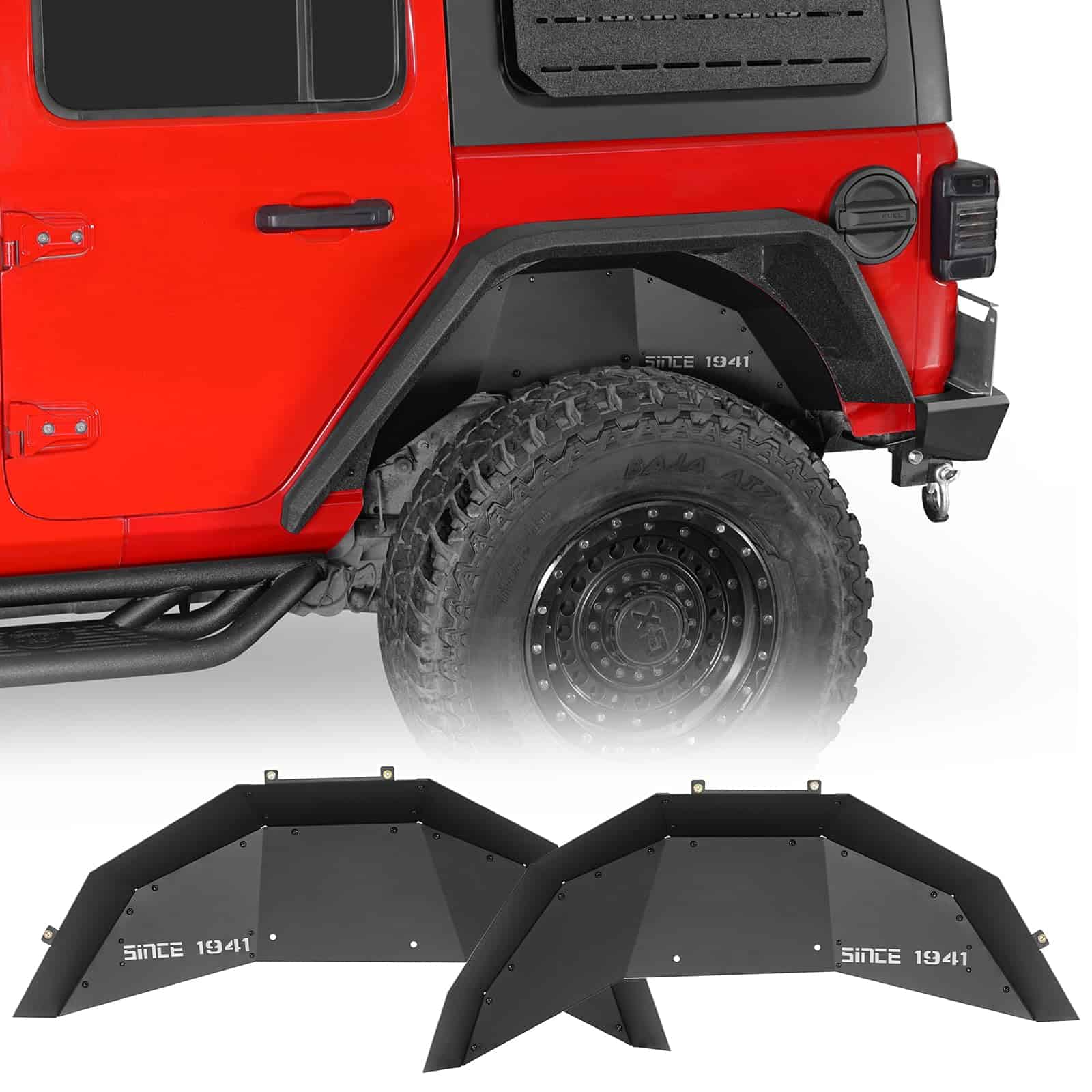 Hooke Road JL Guardabarros Interiores Traseros de Aluminio