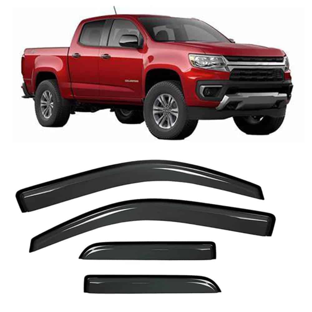 Wensdy 4pcs Deflector de Viento para Ventanas Laterales,