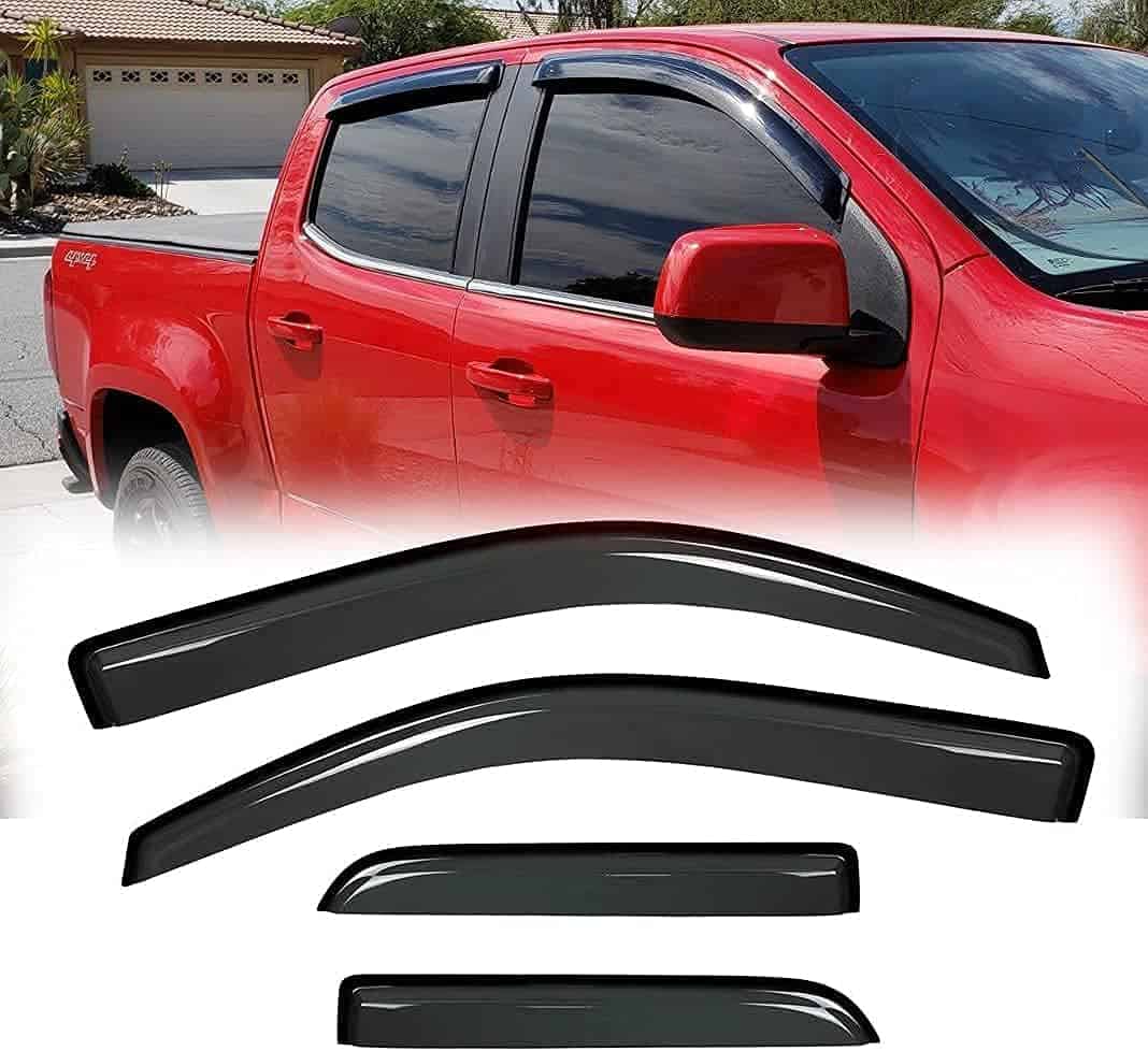 Wensdy 4pcs Deflector de Viento para Ventanas Laterales, - Imagen 3