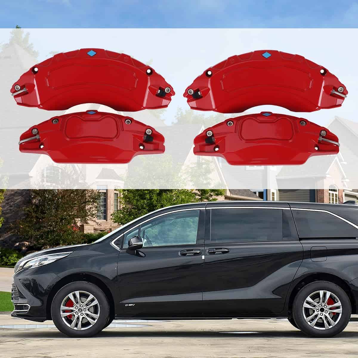 Cubrepinzas de freno ROINROJI compatibles para Toyota - Imagen 6