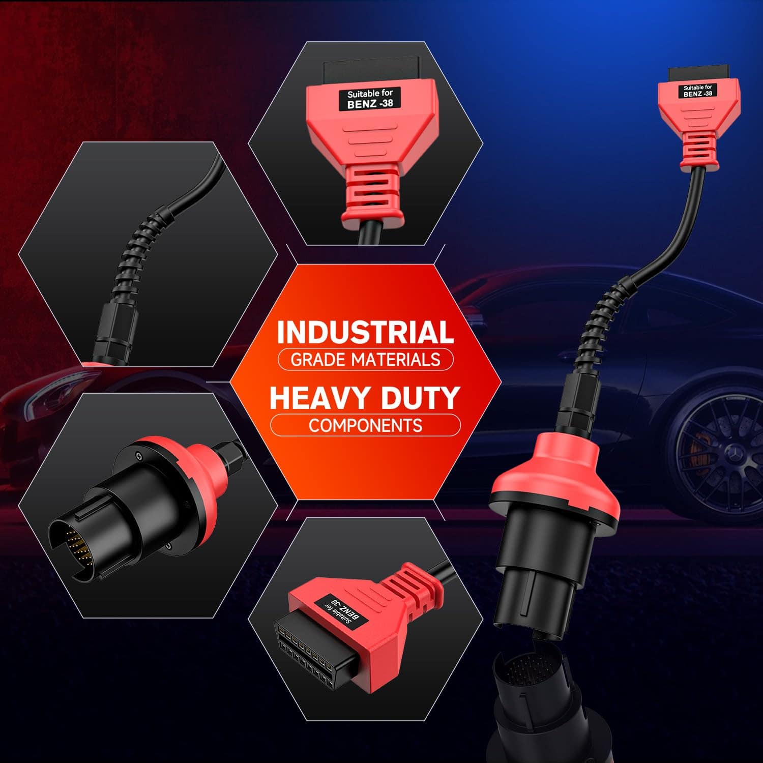 Adaptador Original Autel BENZ-38 PIN, Conector de 38 Pines - Imagen 10