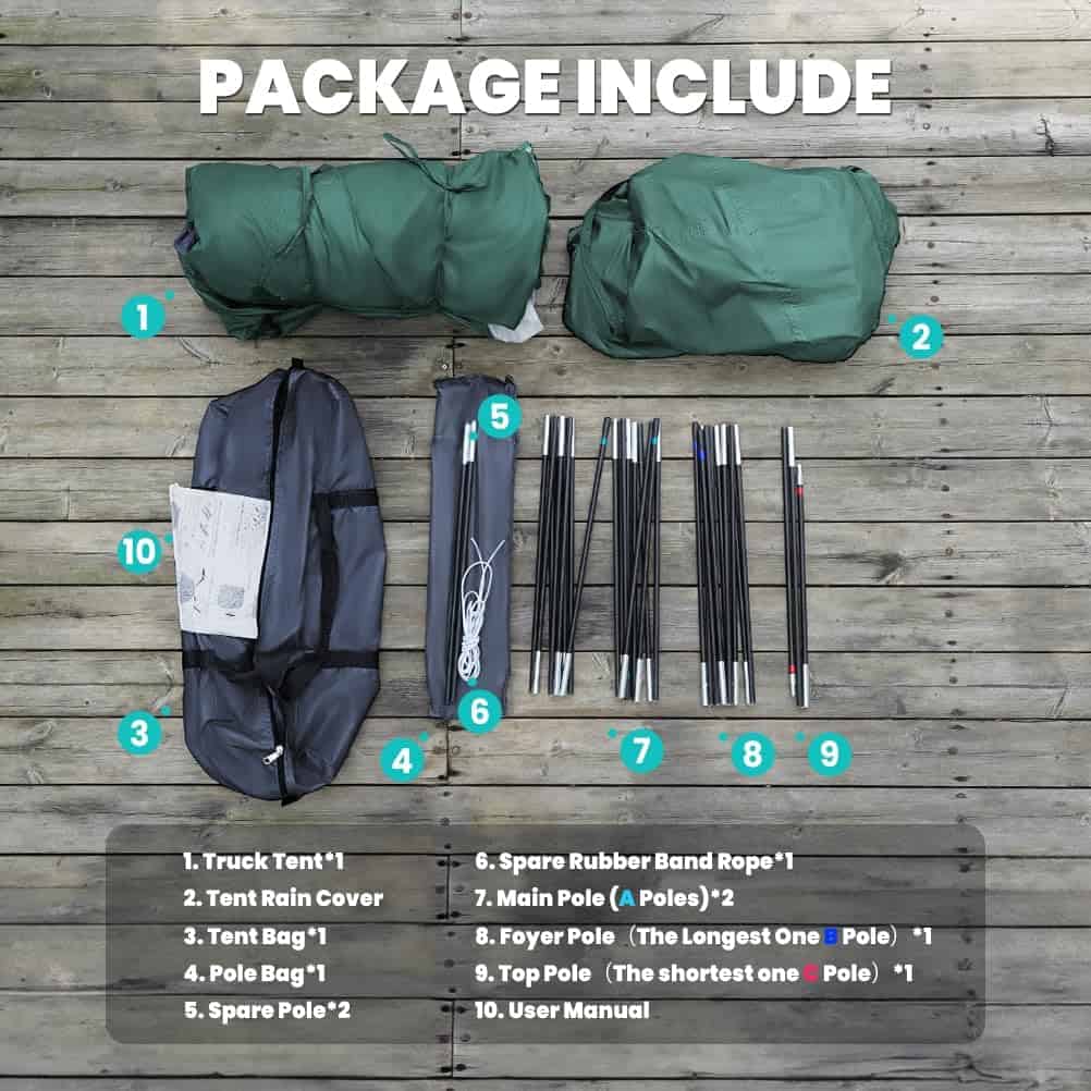 Tienda de campaña para camioneta Oasser, tienda para cama - Imagen 10