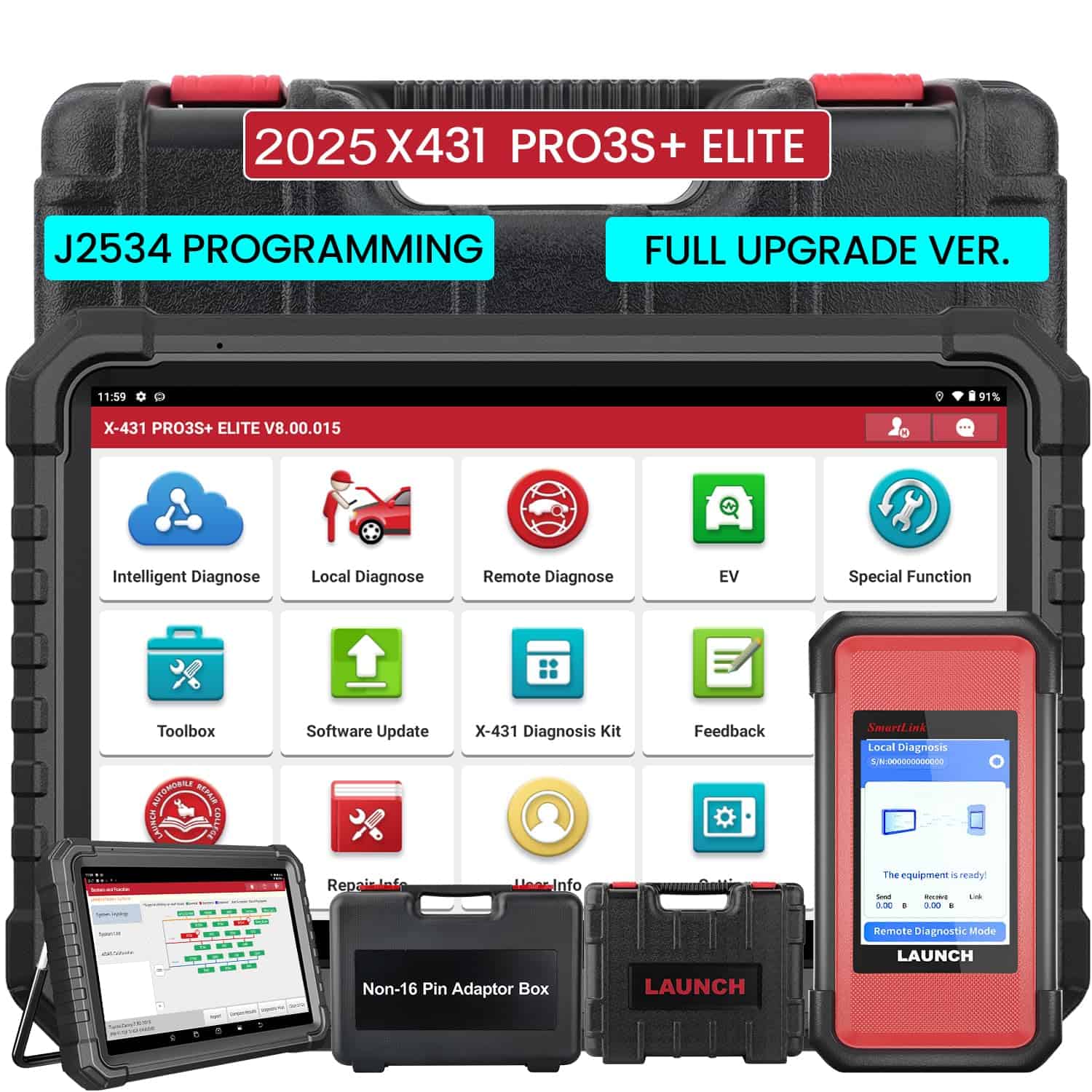 LAUNCH X431 PRO3S+ Elite, Escáner de diagnóstico