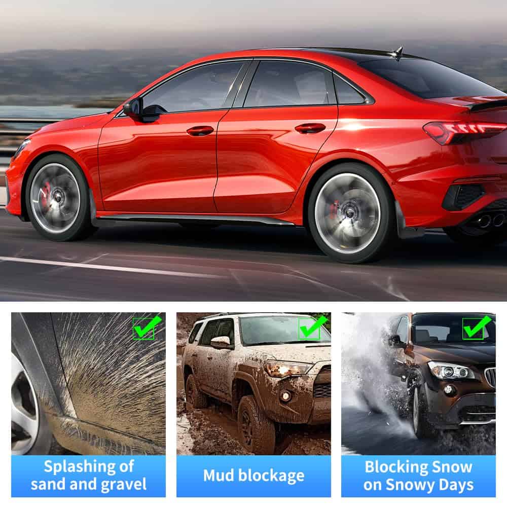 LUNQIN Guardabarros para automóvil para Hyundai Sonata 2024 - Imagen 6