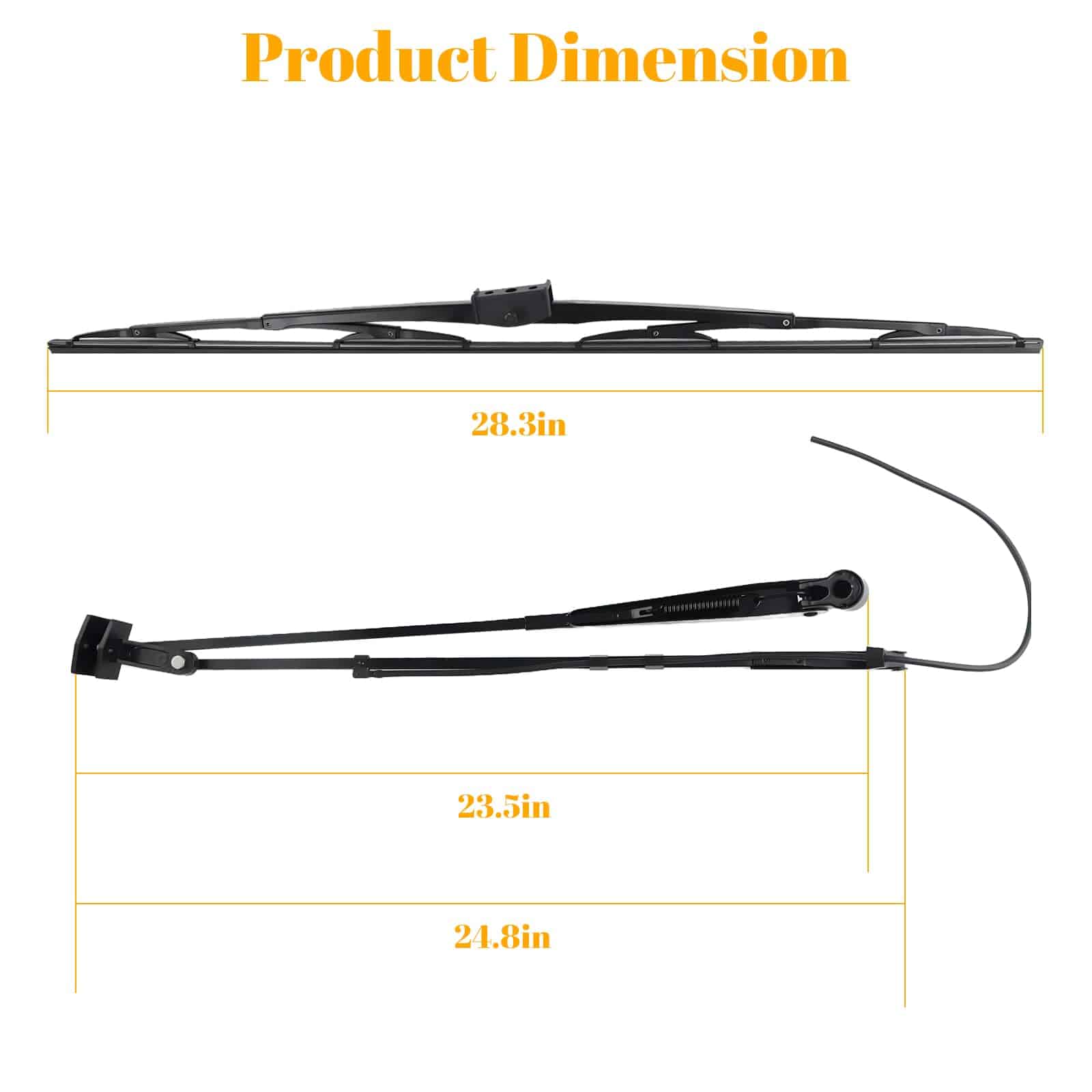 Brazo limpiaparabrisas y hoja limpiadora Aocies 7251263 - Imagen 3