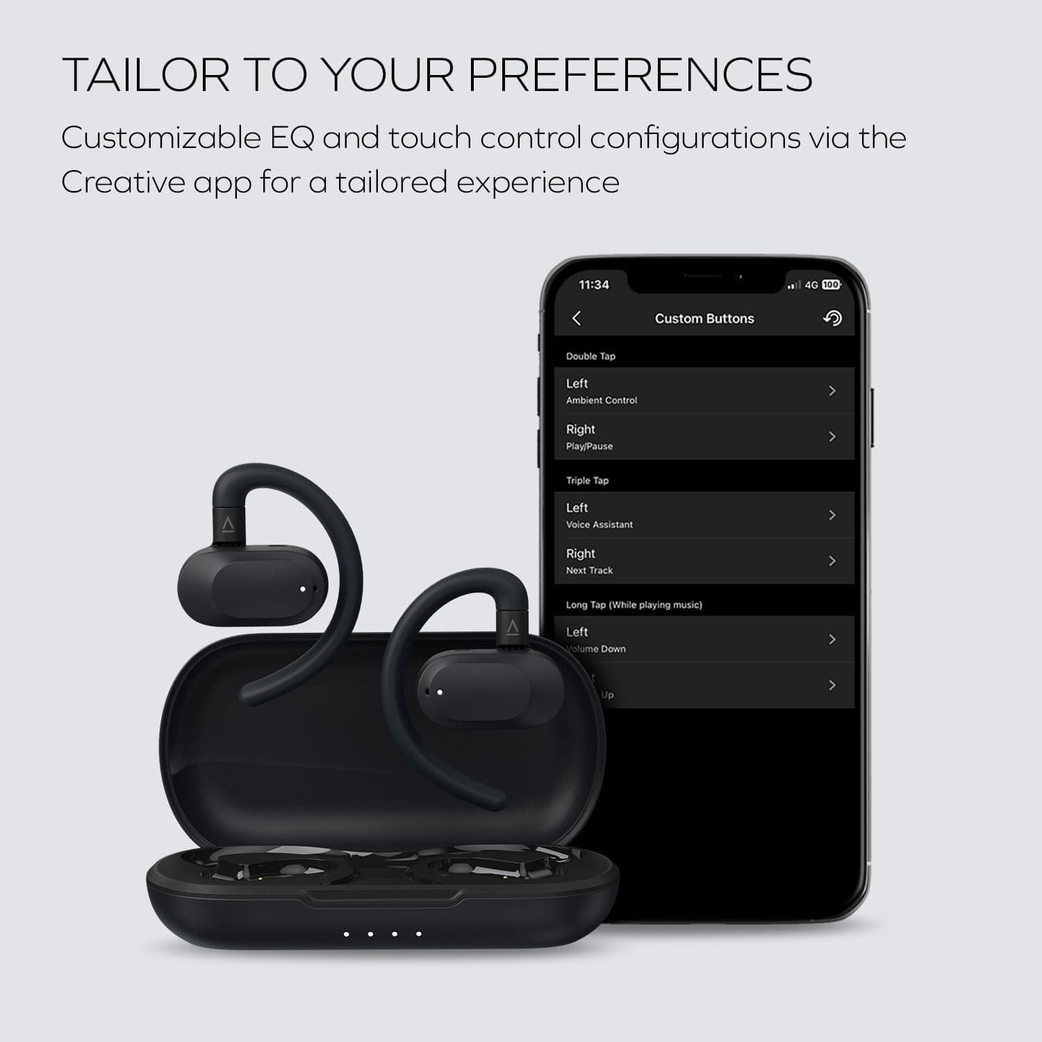 Audífonos inalámbricos Creative Outlier Go con ajuste - Imagen 8