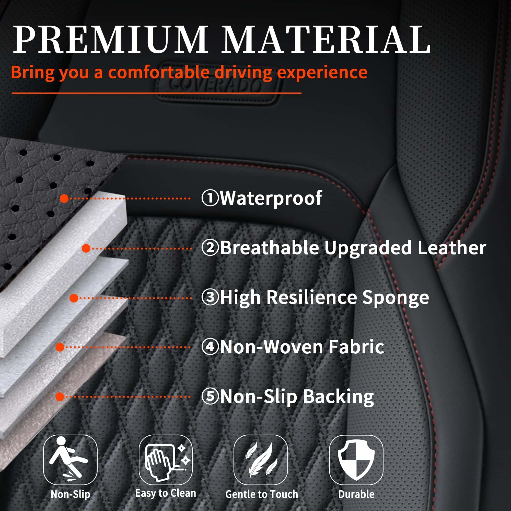 Fundas de asiento Coverado Set Completo para Jeep Wrangler, - Imagen 8