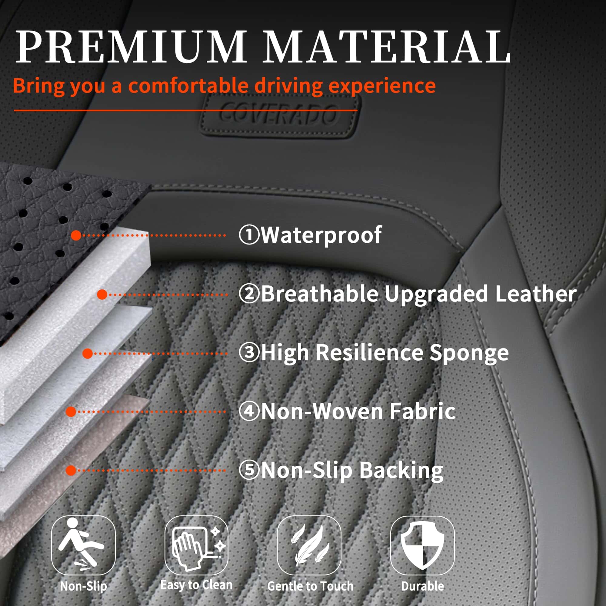 Funda para asientos Wrangler JK de Coverado, juego completo - Imagen 8