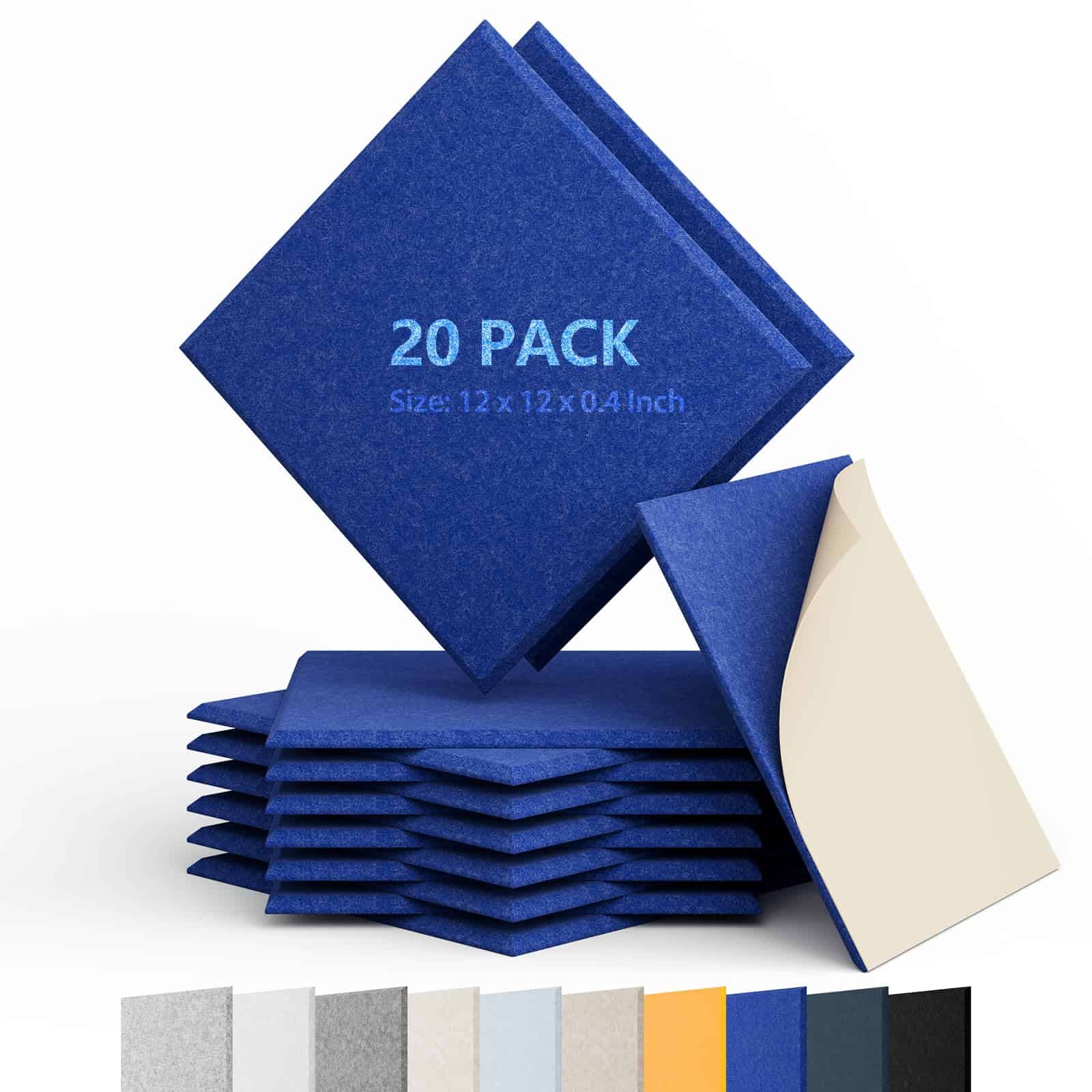 Paquete de 20 Paneles Acústicos Autoadhesivos Berlai,