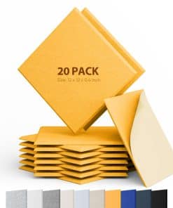 Berlai 20 Pack Paneles Acústicos Autoadhesivos de Espuma