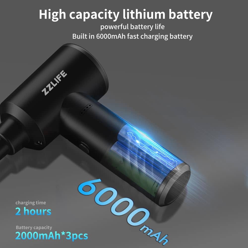 ZZLIFE Soplador de Aire Comprimido, Soplador de Aire - Imagen 6