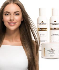 Set de Cuidado Capilar de Keratina LA PUISSANCE - Champú,