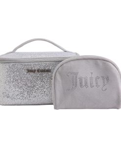 Set Juicy Couture Glitter Plateado y Velour Terry Train Duo