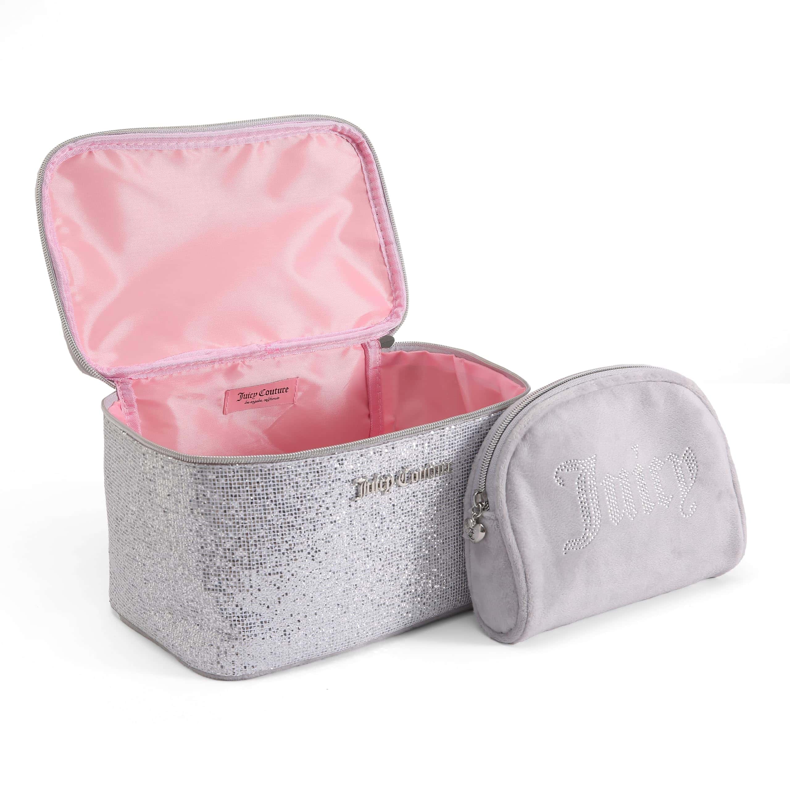 Set Juicy Couture Glitter Plateado y Velour Terry Train Duo - Imagen 5