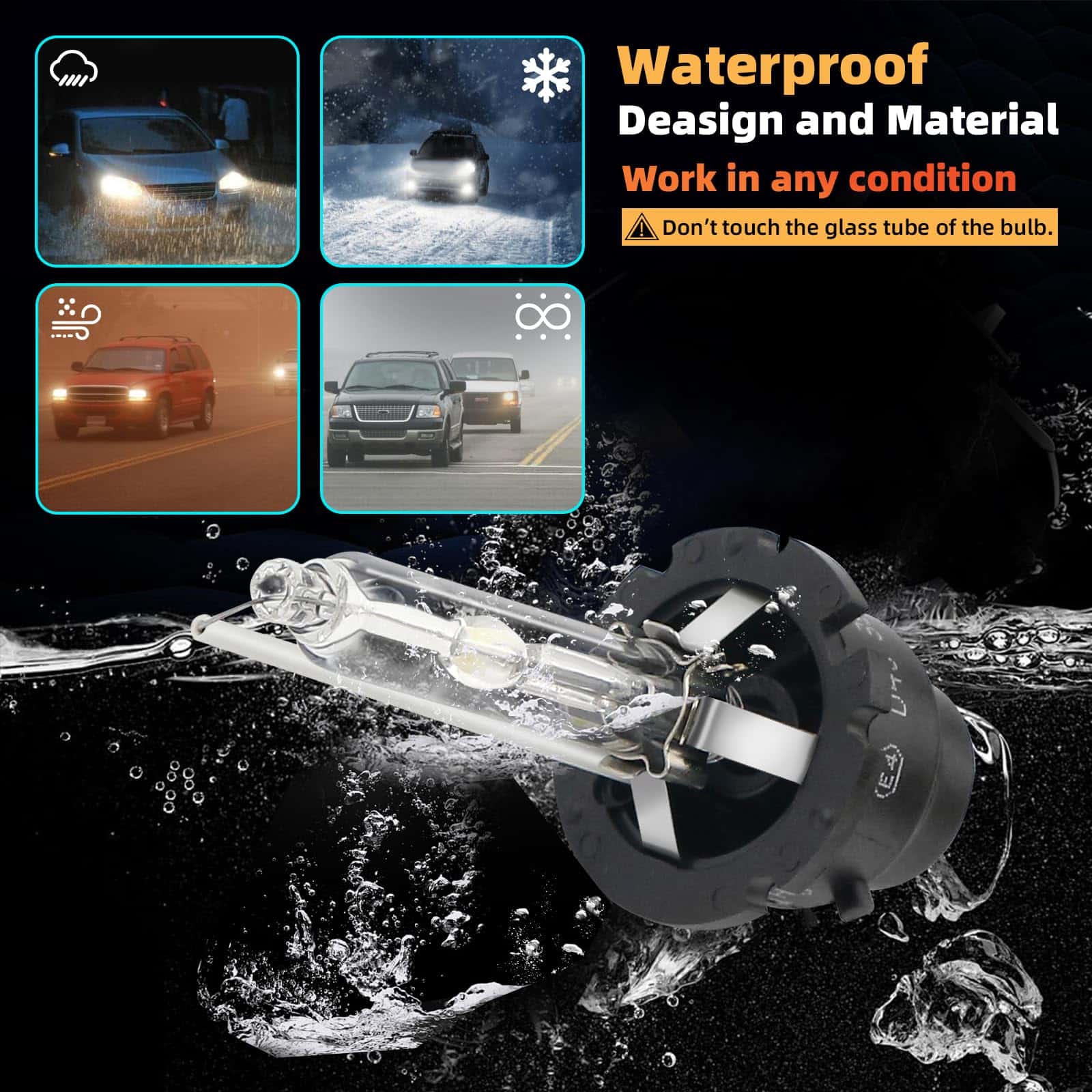 Bombillas de faro HID Xenón D4S 6000K Blanco Frío 35W - Imagen 7