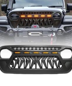 Cubierta de parrilla delantera con luces LED diurnas ámbar