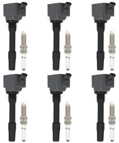 Conjunto de 6 bobinas de encendido ECCPP UF750 con 6 bujías