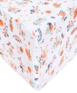 Sábana Ajustable de Punto de Cobre de Alta Calidad 'Mickey