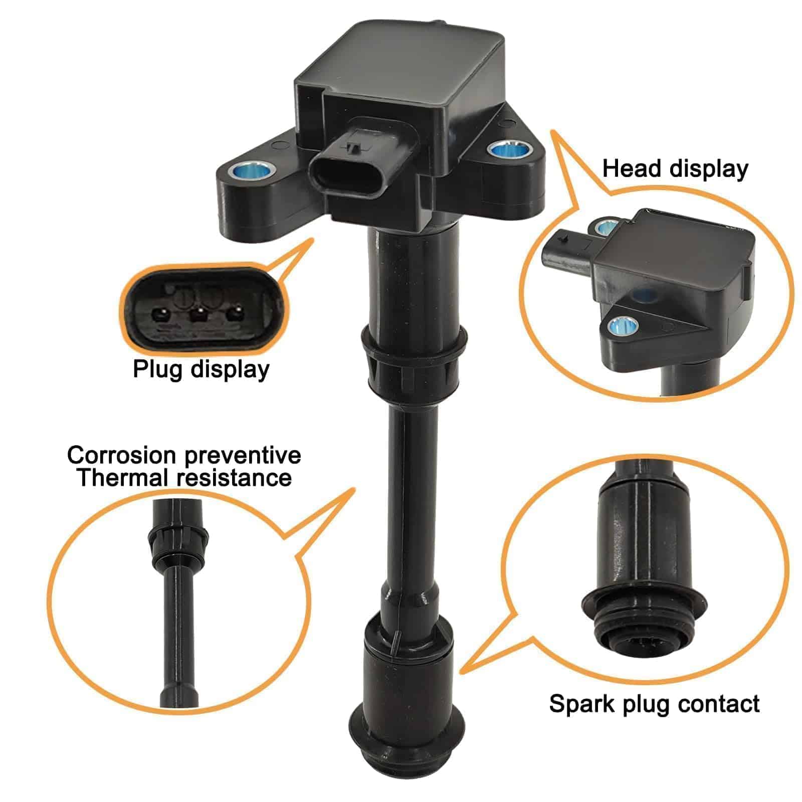 Paquete de bobina de encendido UF674 GN10644 y bujías de - Imagen 4