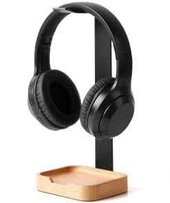 Soporte de Auriculares de Madera para Escritorio, Soporte