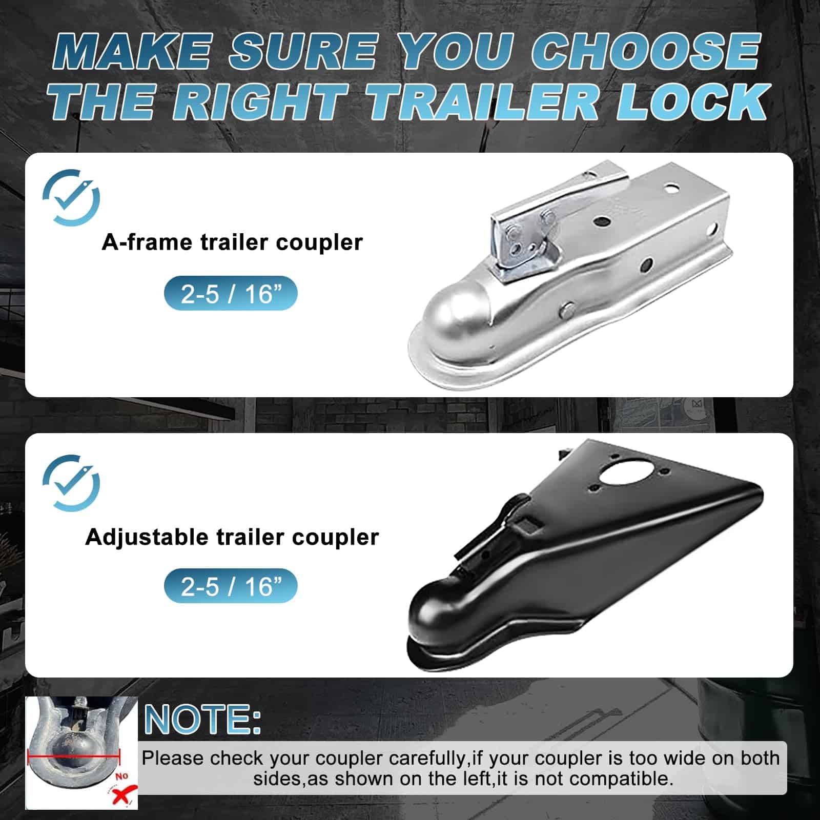 Bloqueo antirrobo para enganche de remolque DICATTE, - Imagen 3