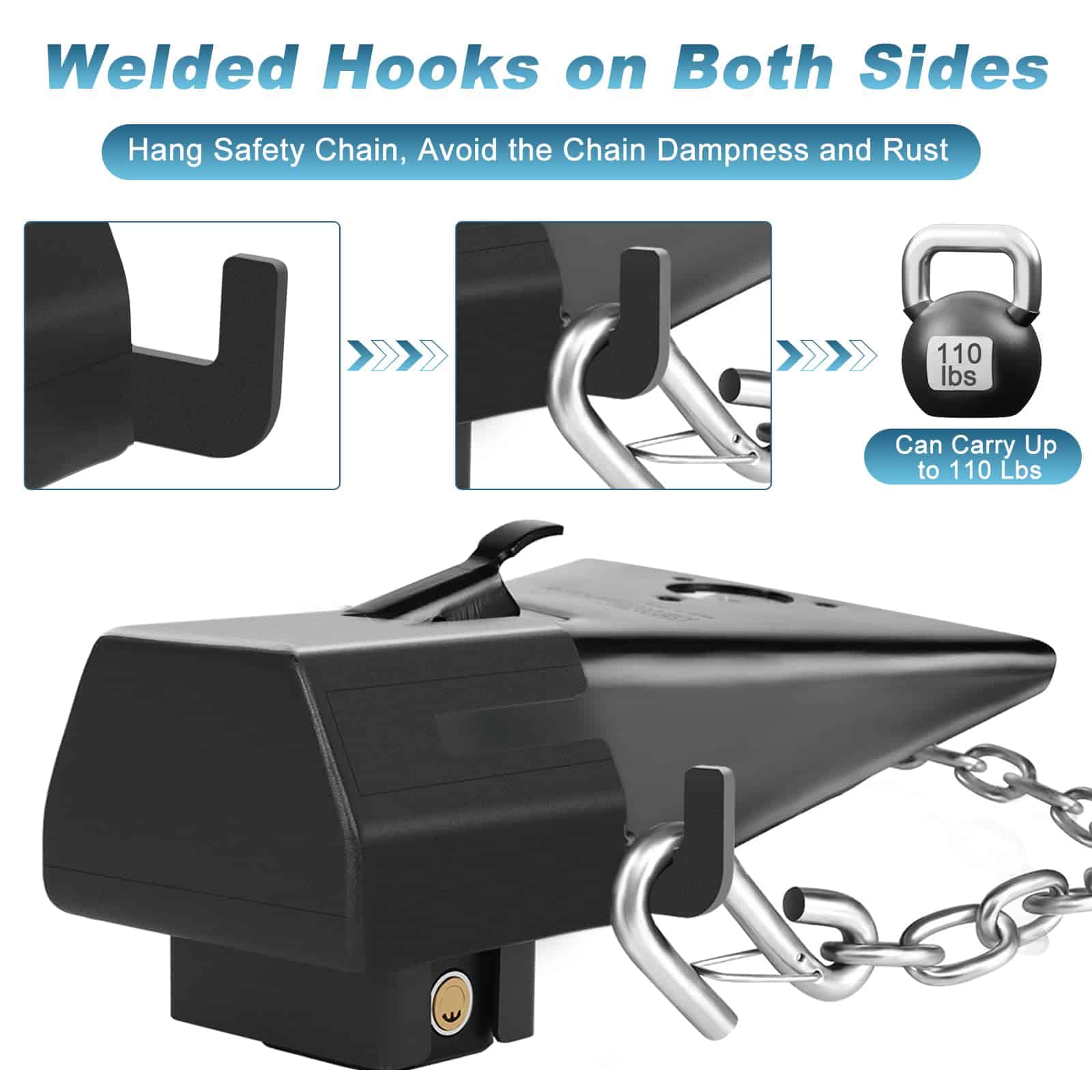 Bloqueo antirrobo para enganche de remolque DICATTE, - Imagen 5