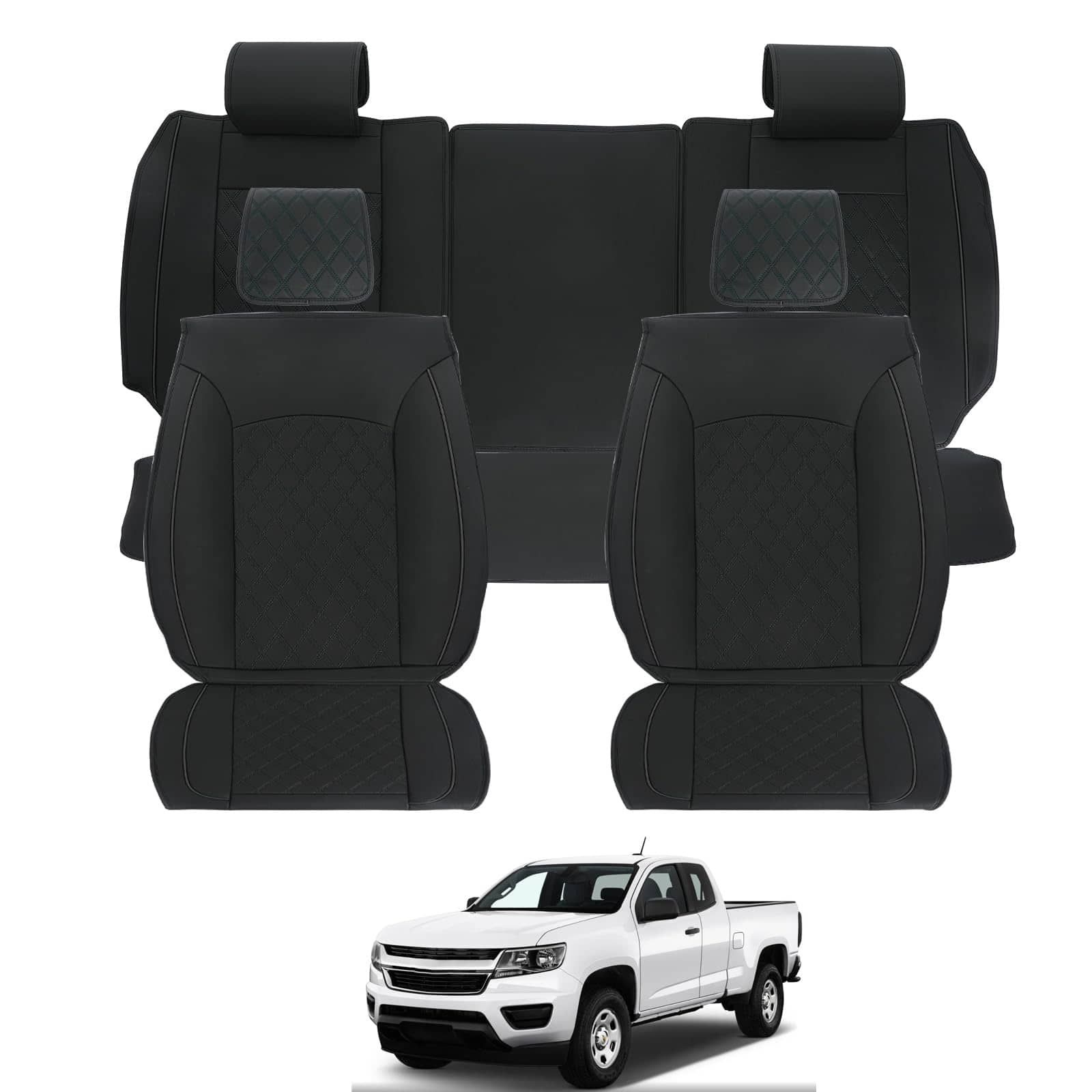 Cubiertas de Asiento de Cuero ROCCS de 5 Asientos Juego