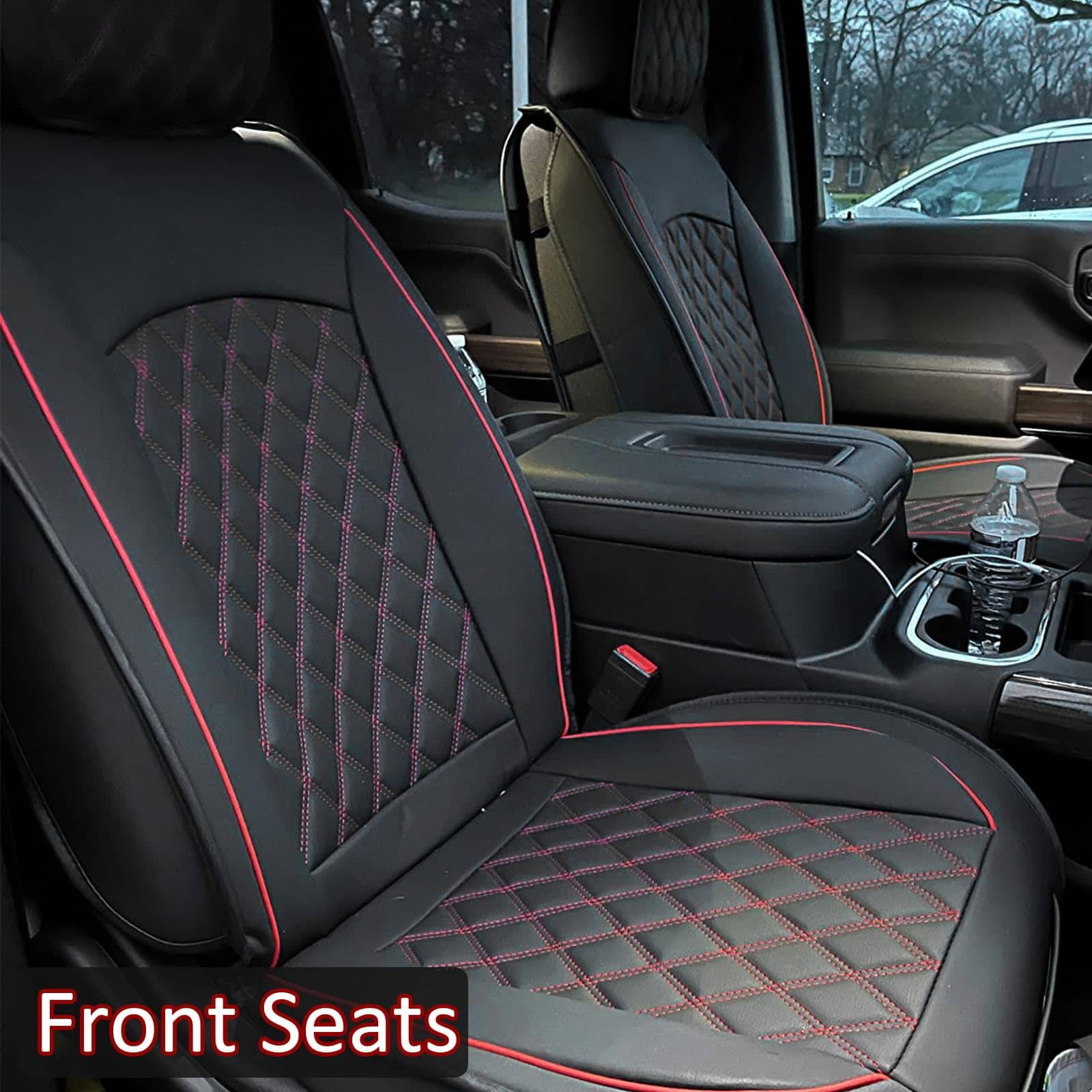 Fundas de Asiento de Cuero ROCCS Compatible con Ford F150 - Imagen 3