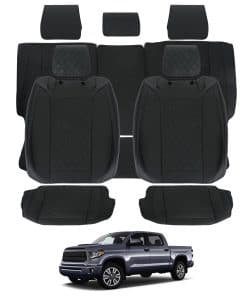 Fundas de asiento de cuero ROCCS para 5 asientos, juego